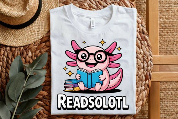 Cute Readsolotl Graphics for T-Shirt Designs