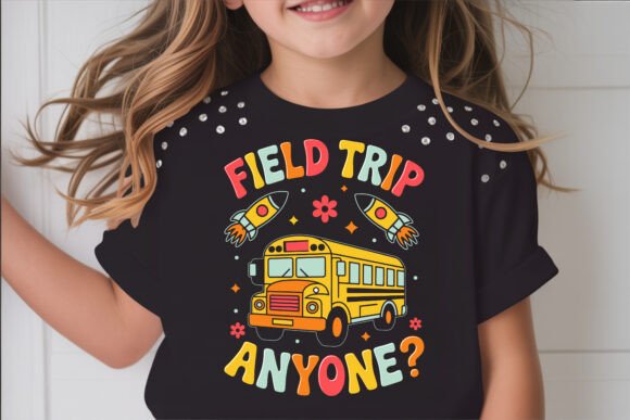 Field Trip School Bus T-Shirt Design