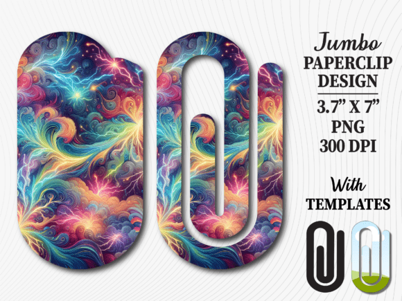Galaxy Nebula Jumbo Paperclip: Graphics & Crafts Asset