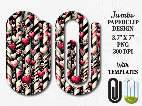 Red Heart Candy Jumbo Paperclip Design: Graphics for Crafts